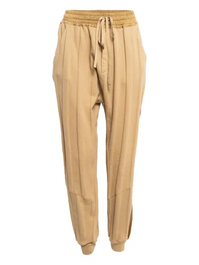Pre-owned Haider Ackermann Satin-stripe Cotton Track Pants