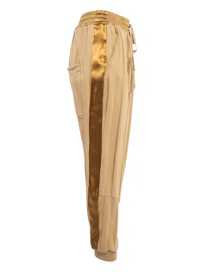 Pre-owned Haider Ackermann Satin-stripe Cotton Track Pants