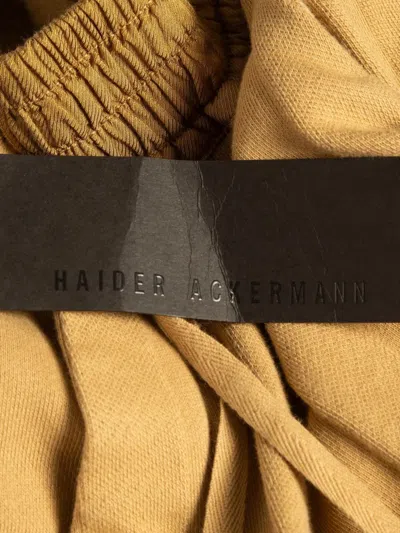 Pre-owned Haider Ackermann Satin-stripe Cotton Track Pants