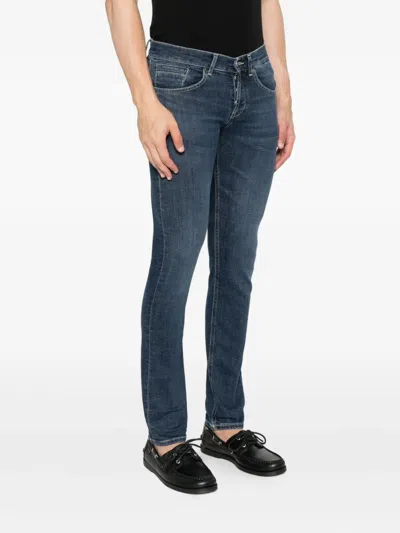 Dondup Skinny Jeans In Blue Denim In Blue