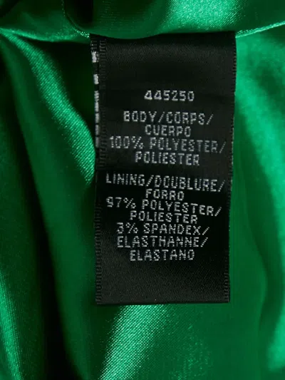 Pre-owned Monique Lhuillier Ruffle Detail Maxi Dress In Green