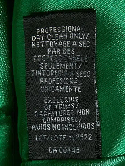 Pre-owned Monique Lhuillier Ruffle Detail Maxi Dress In Green