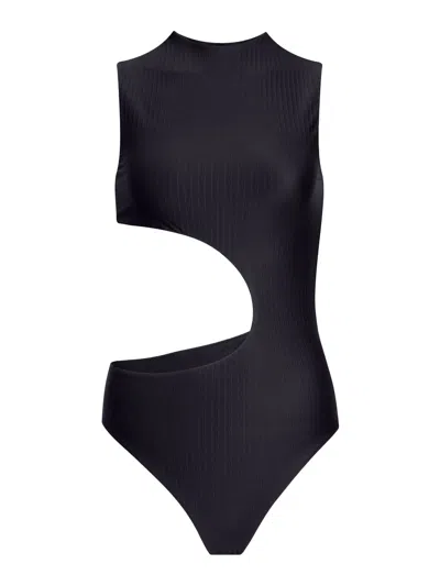 Alaïa Sleeveless One Piece Swimsuit In Black
