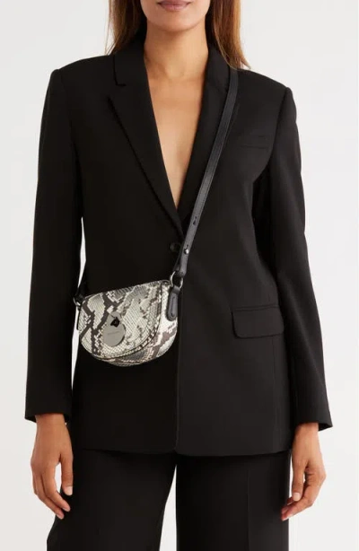 Longchamp Cavalcade Snakeskin Print Extra Small Crossbody Bag