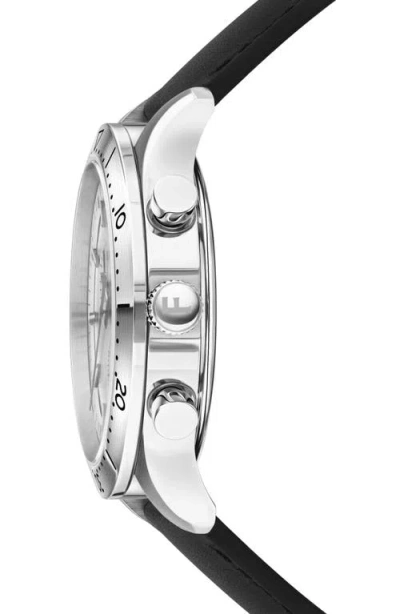 Ferragamo Leather Strap Chronograph Watch, 43mm