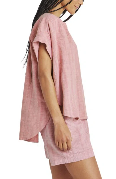 Splendid Priya Button-up Linen Blend Top