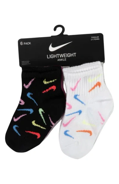 Nike Assorted 6-pack Socks In Black