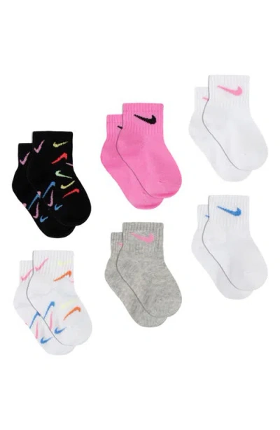 Nike Assorted 6-pack Socks In Black