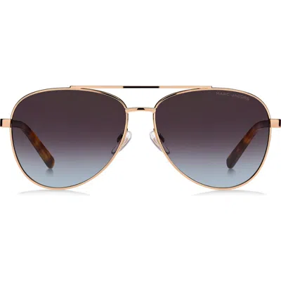 Marc Jacobs 60mm Gradient Aviator Sunglasses