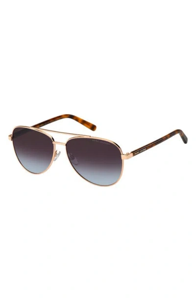 Marc Jacobs 60mm Gradient Aviator Sunglasses