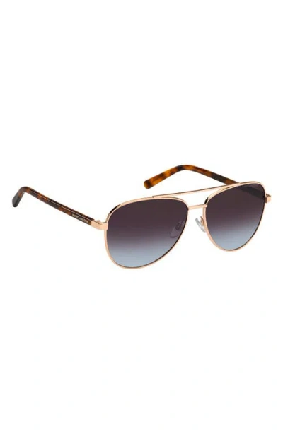 Marc Jacobs 60mm Gradient Aviator Sunglasses
