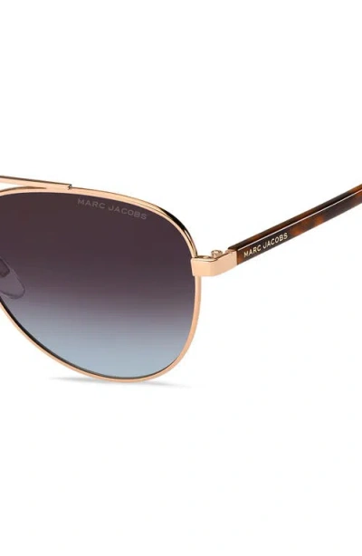 Marc Jacobs 60mm Gradient Aviator Sunglasses