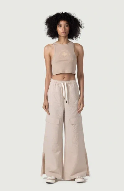 Honor The Gift Rib Crop Graphic Tank