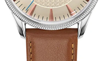 Ted Baker London Leather Strap Watch, 20mm