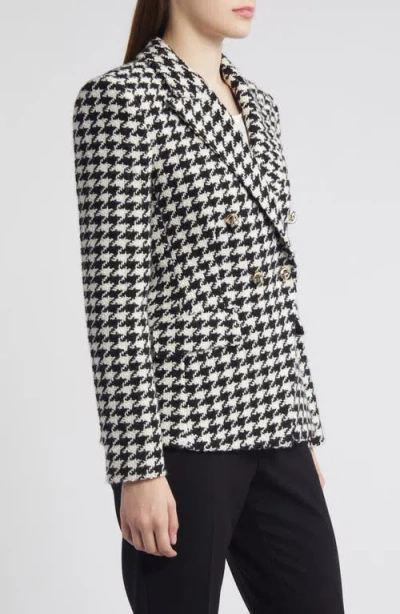 Hugo Boss Boss Jia Houndstooth Double Breasted Blazer