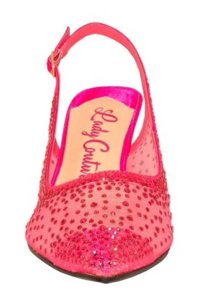 Lady Couture Lola Embellished Pointed Toe Slingback Pump