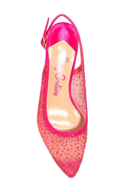 Lady Couture Lola Embellished Pointed Toe Slingback Pump