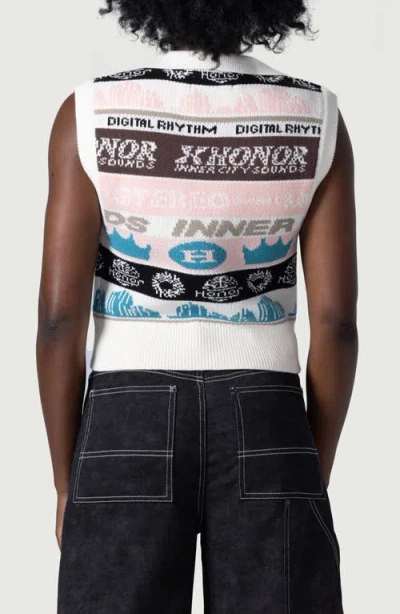 Honor The Gift Collared Cotton Sweater Vest