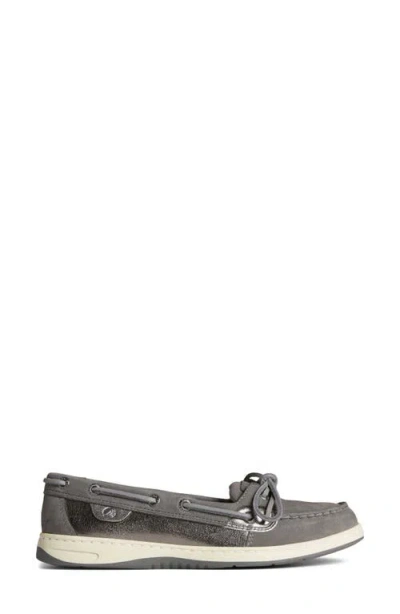 Sperry Womens Leather Trim Leather Moccasins
