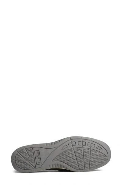 Sperry Womens Leather Trim Leather Moccasins