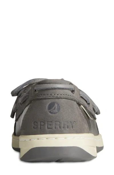 Sperry Womens Leather Trim Leather Moccasins
