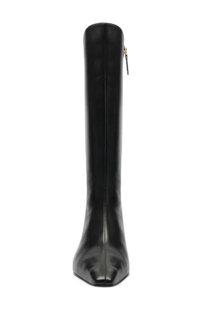 Schutz Dellia Leather Kitten Knee Boots