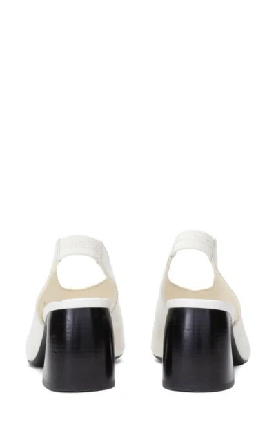 3.1 Phillip Lim Id Open Toe Slingback Crescent Heel Sandals Ant. White