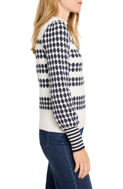 Nic + Zoe Nic+zoe Pattern Waffle Stitch Sweater