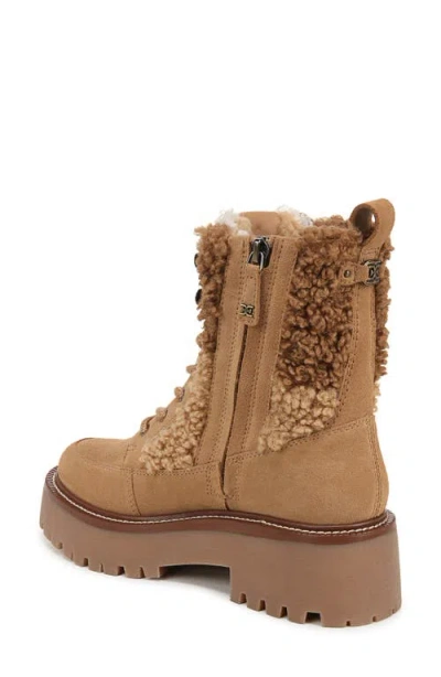 Sam Edelman Elliot Combat Boot Golden Caramel Suede