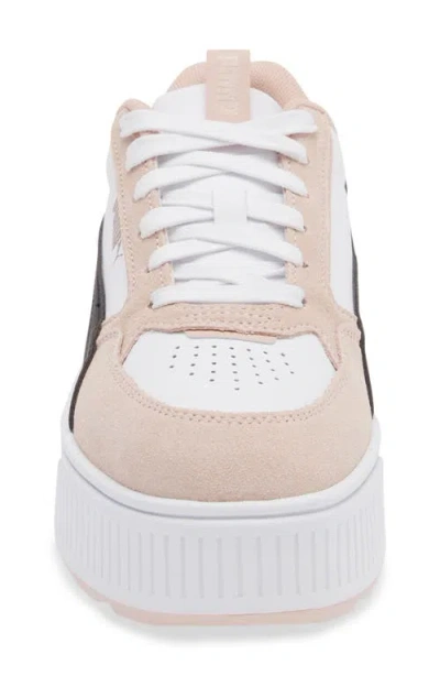 Puma Karmen Rebelle Platform Sneaker In White