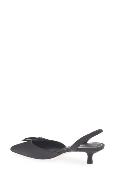 Cole Haan Noella Bow Slingback Pointed Toe Kitten Heel Pump