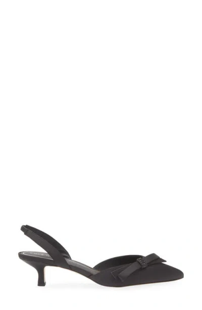 Cole Haan Noella Bow Slingback Pointed Toe Kitten Heel Pump