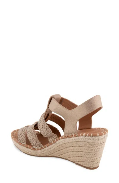 Gentle Souls Caplin Slingback Espadrille Platform Wedge Sandal