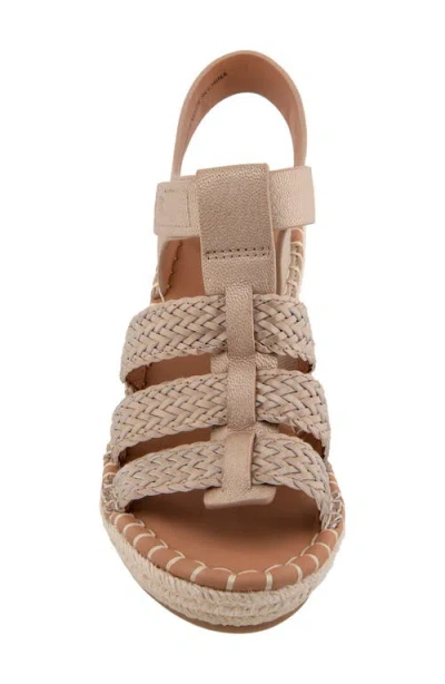 Gentle Souls Caplin Slingback Espadrille Platform Wedge Sandal
