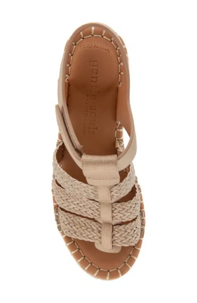 Gentle Souls Caplin Slingback Espadrille Platform Wedge Sandal