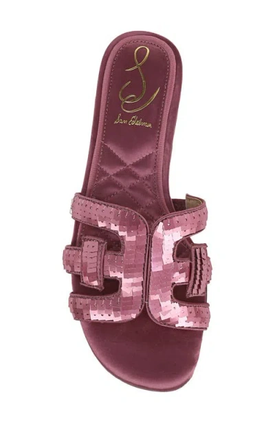 Sam Edelman Bay Glamour Slide Sandal Elderberry Fabric