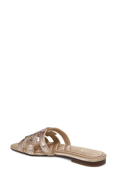 Sam Edelman Bay Glamour Slide Sandal Molten Gold Fabric