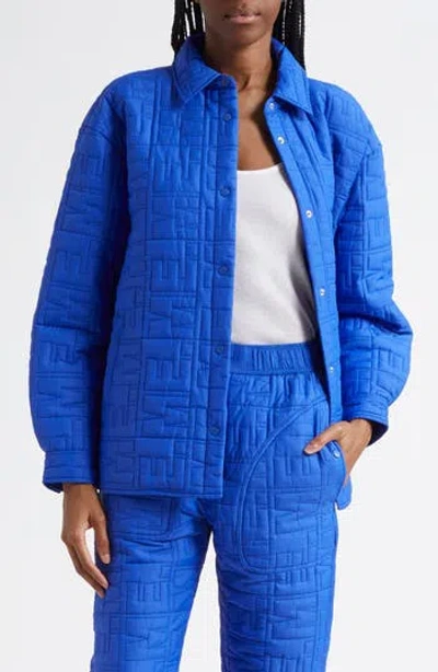 Melody Ehsani Monogram Quilted Shirt Jacket