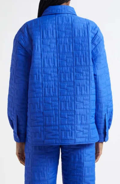 Melody Ehsani Monogram Quilted Shirt Jacket