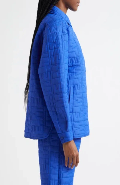 Melody Ehsani Monogram Quilted Shirt Jacket