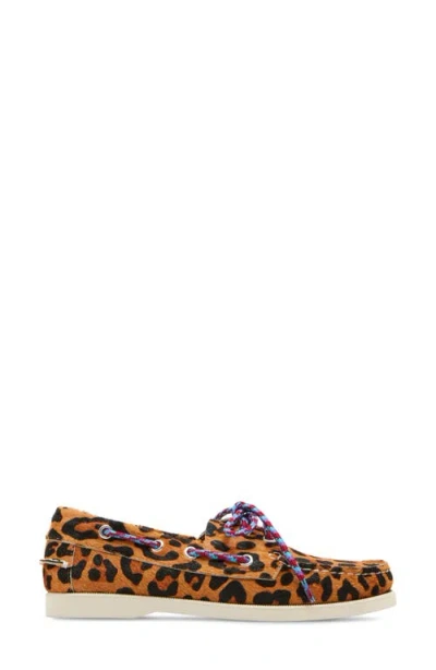 Steve Madden Sail Genuine Calf Hair Boat Shoe