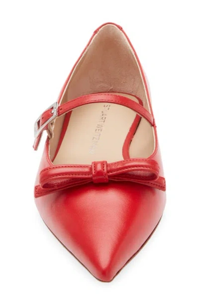 Stuart Weitzman Felicity Bow Mary Jane Flat