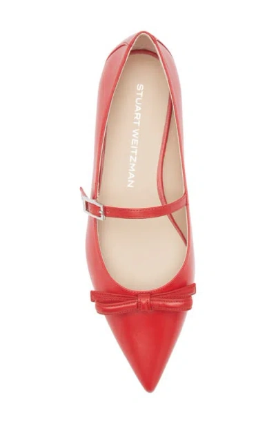 Stuart Weitzman Felicity Bow Mary Jane Flat