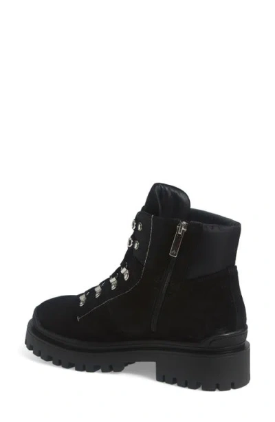 Aquatalia Cynthia Suede Nylon Lace-up Hiker Boots