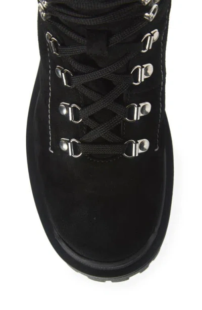 Aquatalia Cynthia Suede Nylon Lace-up Hiker Boots