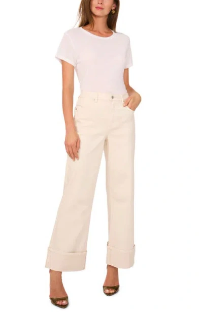 1.state High Waist Cuffed Wide Leg Jeans