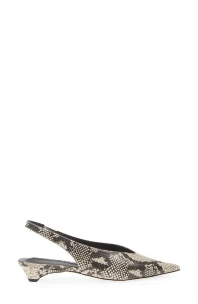 Tony Bianco Esmae Ecru Snake Flats
