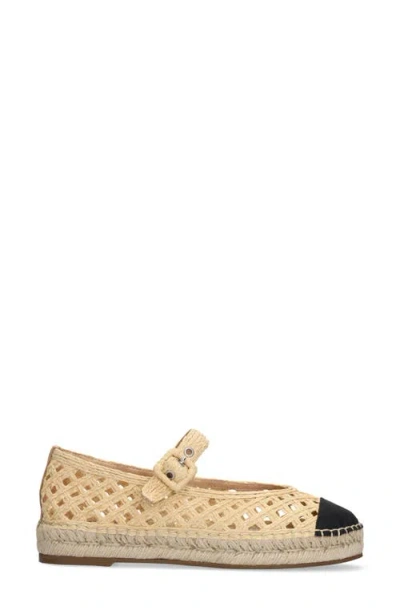 Bibi Lou Raffia Mary Jane Flats