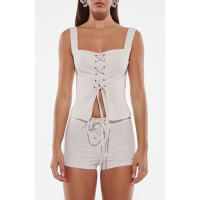By.dyln Emmeline Lace-up Corset Top