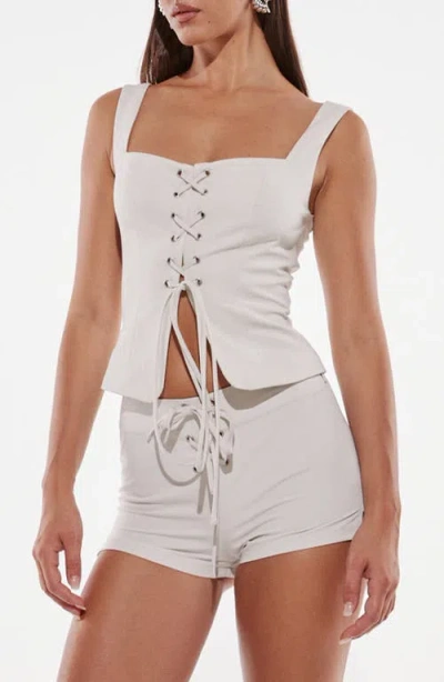 By.dyln Emmeline Lace-up Corset Top